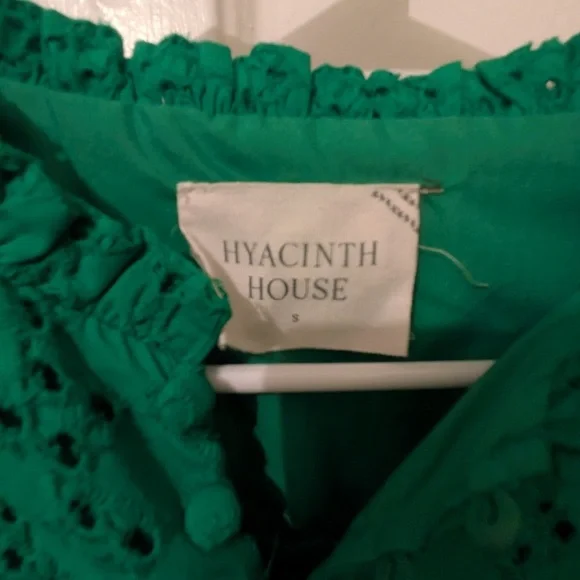 💚NWOT Hyacinth House Green Eyelet Midi Tryall
Dress size Small💚 - Picture 8 of 8
